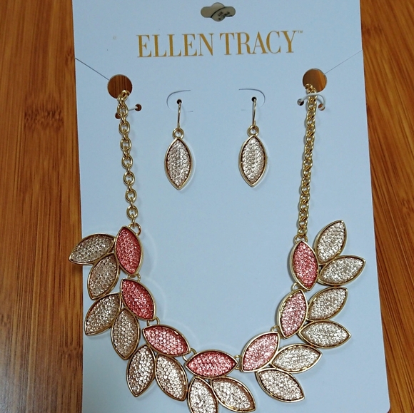 Ellen Tracy Necklace & Earring set - Picture 8 of 16